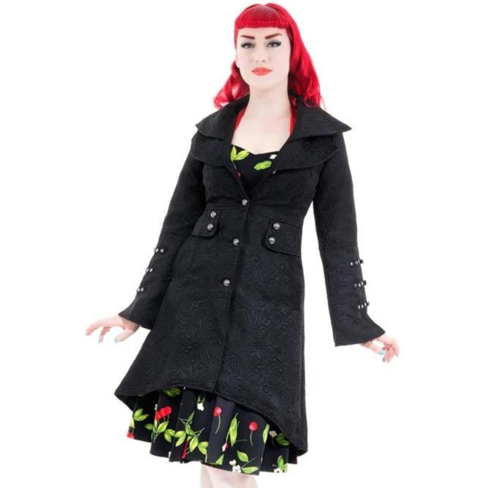 Hearts & roses gothic coat